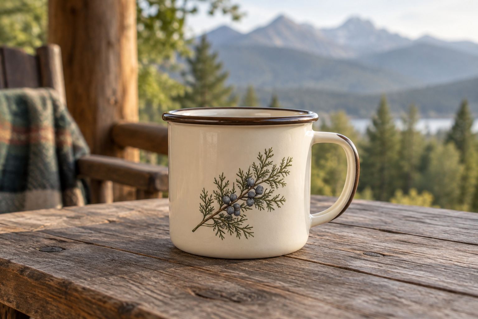 Juniper Hollow Enamel Mug